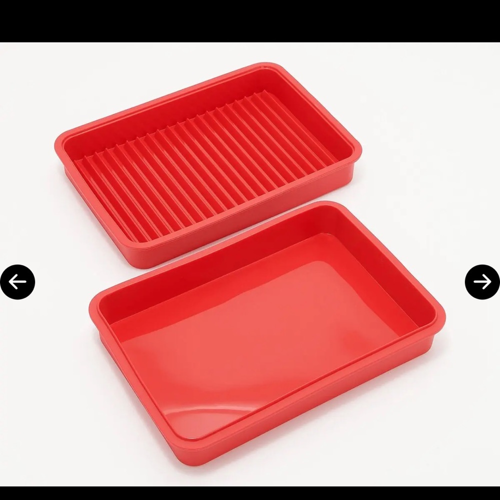 Red Silicone Baking Tray Set by Good Housekeeping, NIB